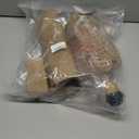 Boho Table Lamp,Touch Control & 3 Way Dimmable, 100% Hand Woven Rattan Coastal Farmhouse Bedside Nightstand Lamp for Bedroom, Living Room, Office (Bulb Included)