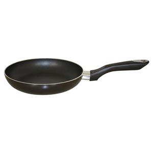 IMUSA 8in Bistro Aluminum Nonstick Fry Pan with Cool Touch Handle, Small Skillet for Eggs, Omelets, Sauteing, and Everyday Cooking, Black