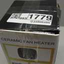 Small Portable Space Heater for Indoor Use - VOCRS 1500W PTC Electric Heater with Thermostat, Remote Control, 12H Timer, Eco and Fan Mode, Rapid and Safe Heating for Bedroom, Office