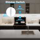 Litever Under Cabinet Lights Plug in, 6 pcs 12 Inches LED Light Strip Bars. Super Bright Dimmable Linkable for Kitchen Counter Above Cabinets Shelf Workbench Desk Closet Lighting. Daylight 5000K