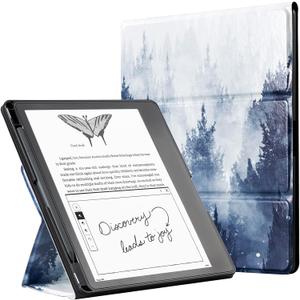 CoBak Stand Case for Kindle Scribe - Premium Folio Leather Cover with Pen Holder, Auto Sleep/Wake - Compatible with 10.2 Inch Kindle Scribe (2022/2024 Release)