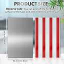 Gisafai 1 Pcs 24 x 16 Inch Stainless Steel Backsplash Panel Hand Dryer Splash Guard Wall Backsplash Protector with Ultra Strength Adhesive for Bathroom, Kitchen, Stovetop