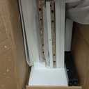 Over The Toilet Storage Cabinet with Tempered Glass Doors & Metal Stand, Over Toilet Organizer with Adjustable Shelf Space Saver Over Toilet , Tall Freestanding Shelf/Rack for Bathroom, Modern, White