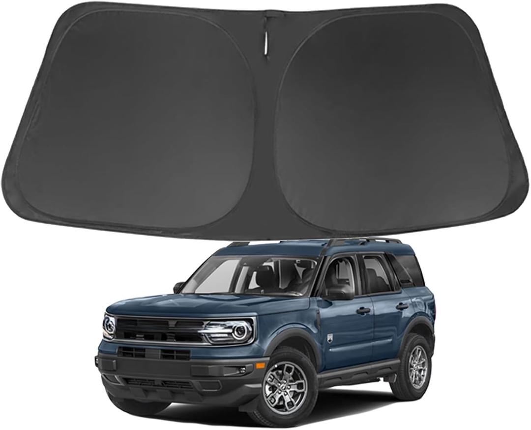 Bronco Sport Custom Windshield Sun Shade for Bronco Sport 2021-2025 Front Window Sunshade Sun Visor 240T Shade Blocks UV Rays Car Accessories