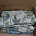 Lush Decor Sydney Reversible Cotton Quilt Set Cotton Bedding, 3 Piece Set, King, Green & Blue - Bedding Set - Blue Floral Quilt - Cottage Decor - Bedding King Size (Leaf Print)