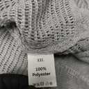 Allimy Womens Long Sleeve Hollow Out Crochet Crewneck Knitted Top Blouses Cover Up XXL