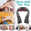 Medcursor Neck Massager, 2026 Upgraded, Portable Electric Shiatsu Back Massage Device with Heat, Deep Tissue 3D Kneading Pillow for Muscle Pain Relief (No Battery)