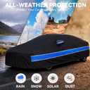 Car Cover Custom Fit Chevy Camaro,10-Layer Car Cover Waterproof All Weather,Full Exterior Cover with Cotton Lining,Sun Rain UV Dust Snow Protection with Door Zipper,Fit for Chevy Camaro 2010-2025