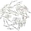 ARTIBETTER Barbed Wire Thorns Jewelry Pendant: 60Pcs Necklace Thorn Pendant Alloy Connector Charms for DIY Jewelry Making Crafting Silver