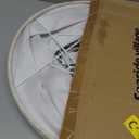 Large Bell Lamp Shades Set of 2, 7" Top x 16" Bottom x 11" High, Beige