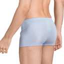 Men's Silk Boxer Briefs Underwear Breathable Moisture-Wicking Pure Silk Panties for Man (S)