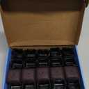 OCONDA 20 Pcs Chair Leg Floor Protectors for Hardwood Floors, Black Rubber Furniture Sliders with Felt, Silicone Furniture Leg Caps Covers (Fit Square Diameter:1-1/16" to 1-7/16")