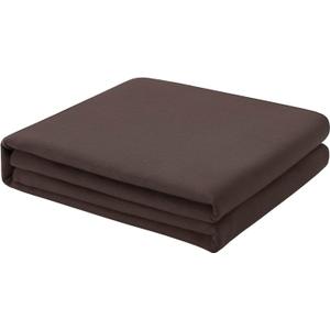 FreshCulture Full Flat Sheet - Hotel Quality Full Flat Sheet Only - Brushed Microfiber Top Sheet - Ultra Soft & Breathable - Wrinkle-Free - Easy Care - Single Flat Sheet (Full, Brown)