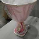 Cozylight Bedside Lamp, Pink Dancing Shoes Design, 14inch Tall Table Lamp with Fabric Stitch Shade for Girls Bedroom Dcor, Including an E26 LED Bulb (Push Button)
