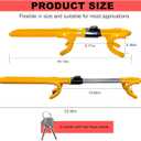 Steering Wheel Lock, Heavy Duty Anti-Theft Car Device Wheel Lock with 2 Keys, Adjustable Steering Wheel Locking Gear Great Deterrent for Vehicle Security, Car Accessories (Yellow)