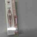 Ear and Nose Hair Trimmer Clipper - 2025 Professional Painless Eyebrow & Facial Hair Trimmer for Men Women, Battery-Operated Trimmer with IPX7 Waterproof, Dual Edge Blades for Easy Cleansing Pink