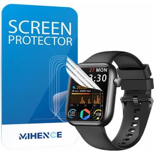 Screen Protector Compatible for QVEQ Q104 1.83'' Smart Watch, TPU HD Protective Film Compatible for Q104 1.83'' Smartwatch (6 PCS)