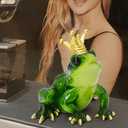 Frog Crown Prince Prime Bedroom Ornament Collectible Cute Figurine Statue Home Office Desk Bookcases Decorations Gifts for Women Sister Lover Room Decor Cake Topper