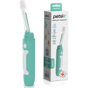 Dog Toothbrush | Innovative Eletrolytic Technology | Improves Oral Health & Reduces Bad Breath | No Vibrations & Silent Teeth Cleaning Brush | No Toothpaste Needed | Dog Teeth Cleaning Kit