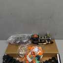 JUQU Christmas Train Set for Kids Ages 4-8  Christmas Tree Train Set with Locomotive Engine, Cars, Tracks & Accessories, Classic Toy Trains for Boys & Girls for Around or Under Tree