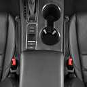 Car Seat Gap Filler with Hook, Car Organizers and Storage with Phone Holder, Car Seat Accessories, Car Organizer Fit Sedan SUV Truck-2PCS Black