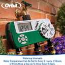 Orbit Programmable Digital Hose Watering Timer - 3 Outlet - Battery Powered - with LCD Screen - Built-in Rain Delay - Water-Resistant - 56082