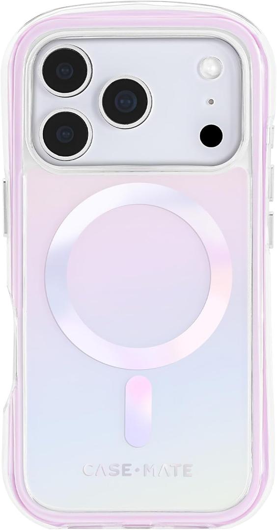Case-Mate Jelly Pop Soap Bubble iPhone 17 Pro Case [Compatible with MagSafe] - Stylish Phone Case for Women with 16ft Drop Protection - Premium Magnetic Cover for iPhone 17 Pro - Iridescent