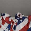 American Pleated Fan Flags, 2x4Ft Patriotic Bunting, US Bunting flags Outdoor for Memorial Day 4th of July Decorations Flags (3 Pack)