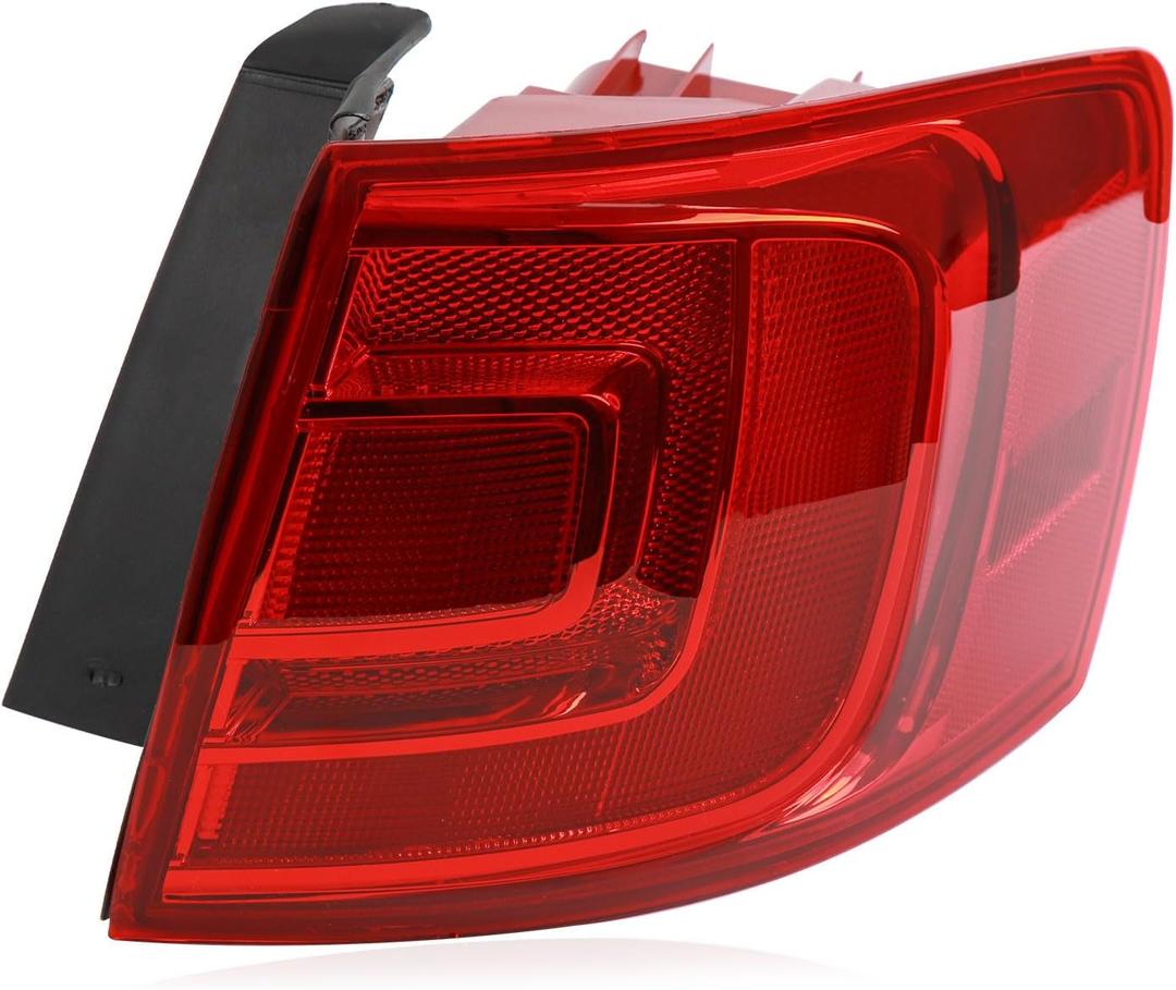 Tail Lights Outer Assembly Compatible with 2011-2018 Volkswagen Jetta OE Style Right Passenger Side Rear Light Taillights Replacement for 5C6945096D
