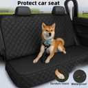 fidozen Waterproof Dog Car Seat Cover with Belt for Back Seat - Washable Pet Protector Accessories for Cars, Trucks, SUVs, and Bench Seats - Auto Backseat Hammock for Small & Large Dogs