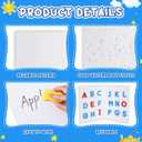 Motipuns 2 Pcs Folding Magnetic Dry Erase Activity Boards Foldable Magnetic Board Dry Erase Learning Project Scrum Folding Whiteboard for Students School Classroom