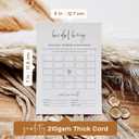 GardenCity Bridal Shower Games Bundle - 5 Bridal Shower Games and Pencils for 30 Guests, Double-Sided Cards, Minimalist