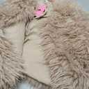 Aoang Women's 2026 Winter Coats Fleece Cropped Jacket Faux Fur Long Sleeve Shaggy Warm Outerwear Fall Clothes