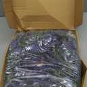 DDHS 18" Lavender Wreath for Front Door  Artificial Summer Wreath Porch & Wall Decor, Farmhouse Wedding, Spring, Fall Christmas Indoor & Outdoor All Seasons (Purple)