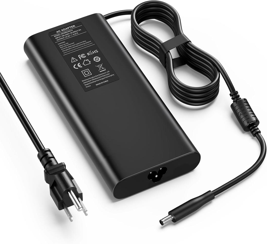 130W Charger for Dell XPS 15 9560 9570 7590 9550 Precision 5530 5520 & OptiPlex 3050 7050 7060 Micro - 19.5V 6.67A AC Adapter Power Supply - [4.5mm Small Tip] - DA130PM130 HA130PM130