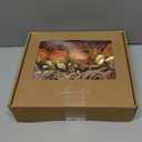 Ling's moment Artificial Flowers Fake Silk Roses Faux Foam Flower Combo for DIY Wedding Bouquets Centerpieces Arrangements Bridal Shower Party Home Decorations, Orange & Dusty Rose, 21pcs