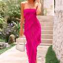 PRETTYGARDEN Summer Wedding Guest Dresses for Women 2026 Spring Cocktail Prom Graduation Bodycon Backless Elegant Midi Dress