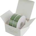 MEEDEE Olive Green Velvet Ribbon 1 Inch Single Face Nylon Velvet Ribbon 2 Rolls 20 Yards Moss Green Ribbons for Christmas Tree, Gift Wrappig, Rustic Wreath, Velvet Bow Making, Home Decor