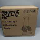 Stepper Machine with Resistance Bands, Mini Stepper with 300LBS Weight Capacity, Twist Stepper for Full Body Workout, Adjustable Step Height, Smooth and Quiet, Step Machine for Men and Women