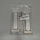 HOMOTEK 2 Pack 150mm Flush Sliding Closet Door Pulls, Recessed Finger Pulls for Sliding Barn Bypass Door Handles, Cabinet Drawer Rectangular Invisible Pull- Small Size 6 in,Brushed Steel (Medium-15cm)