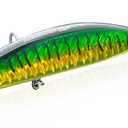 OSP Salt and Freshwater Lure Colletions - Stripers, GT, Large Mouth bass, Smallies, Pike, Musky, Top Water Popper, Jerk Baits, Twitch Baits, Bionic 3D Eyes with VMC Hook (B1-4.7",0.74oz)
