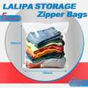 5 Gallon Large Zip Storage Bags 18x24 Inch Clear Plastic Bags Heavy Duty Reusable Zip Seal Lock Jumbo Poly Bags for Food,Travel,Moving,Clothes Thick 5Mil 20 Pack