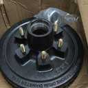 12" x 2" Trailer Brake Drum Kit 6 on 5.5" Replacement for 5200-6000 LBS Axle Hub Heavy Duty 6 Bolt Trailer Brake Hub Drum Assembly 1/2"-20 Drums Replace 008-201-09, 42656-22003K