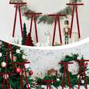 24 Pcs Christmas Velvet Bows, 16 x 6 Inch Velvet Christmas Wreath Bows Rustic Crafts for Xmas Home Decor Wedding (24 Pcs Wine Red, 16" x 6", Width of 1")