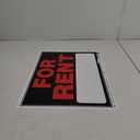 Hillman 840026 For Rent Sign with Space for Fill In, Black and Red Plastic, 15x19 Inches 1-Sign