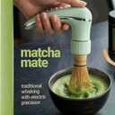 Matcha Mate Electric Powered Bamboo Whisk - Traditional Whisking with Electronic Precision - Rechargeable Portable Tea Frother, Stirrer, Mixer, Making Machine Set Accessories Kit - Gift,  Electric Whisk Set