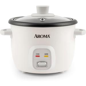 Aroma Housewares 4-Cups (Cooked) / 1Qt. Rice & Grain Cooker (ARC-302NG), White