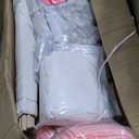 Windyun 8 Pack Kids Teepee Tent for Slumber Party with Mattress,Light String,Airbed Fitted Sheet,Sleepover Tent for Girls Boys Party,Kids Play Playhouse Indoor Outdoor(White)