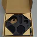 Normcore Espresso Tamping Station, Wood Coffee Tamper Station Fit 51 to 54mm Espresso Machine Accessories Coffee Tamper, Distributor, WDT, Puck Screen, Portafilter Holder Stand, Solid Black Ashwood