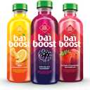 Bai Boost Buka Black Raspberry, Antioxidant Infused Beverage, 18 fl oz bottle (Pack of 12) (EXP 03/17/26)